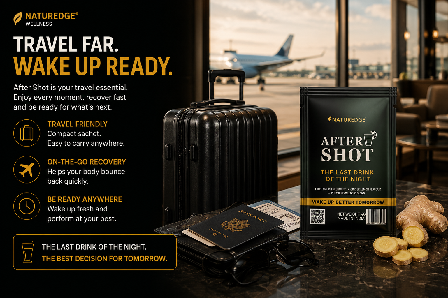 After Shot for travel and business trips